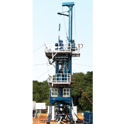 Working machine with pressure in gas well Working machine with pressure in gas well